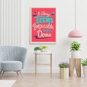it is possible quote printable poster
